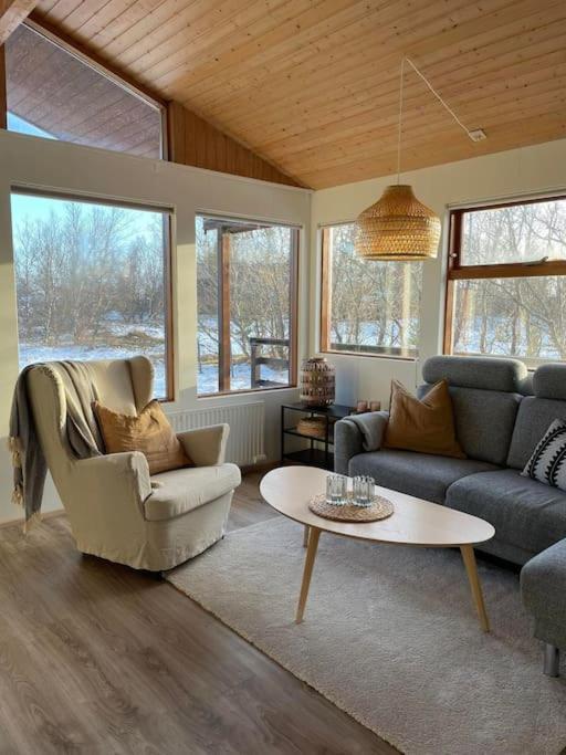 Lakeview Cabin Near Kirkjubæjarklaustur Exteriör bild